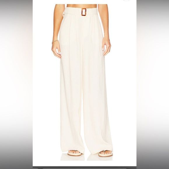 - Spell Every Single Day Linen Pants in Cream S - Picture 4 of 8
